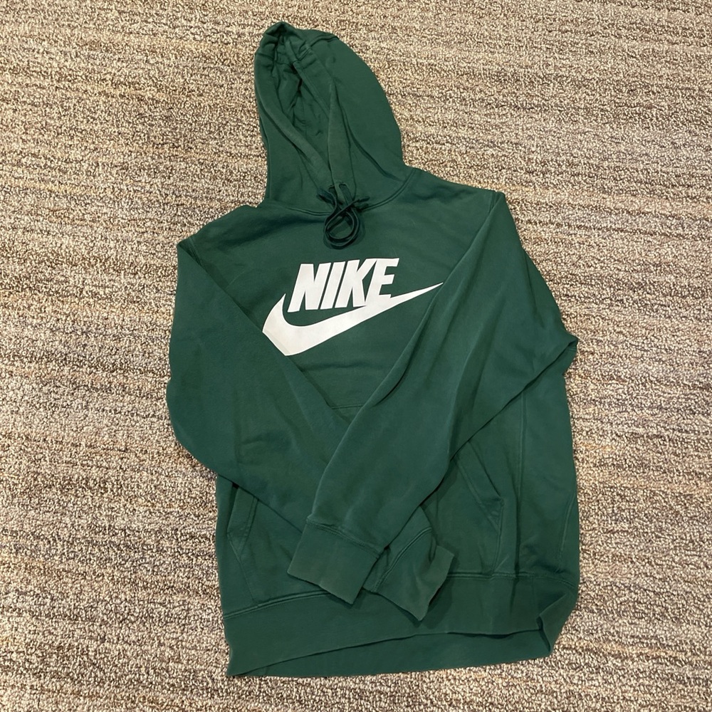 Green and white Nike sweatshirt